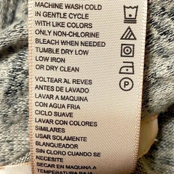 Philosophy Heathered Brown Open Front Longline Cardigan Sweater Size Small - Picture 7 of 9